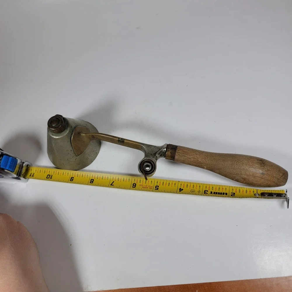 Antique Gilchrists No 33?  Ice Cream Dipper Cone Conical Shape Scoop Wood Handle
